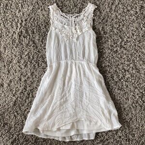 White dress sleeveless sundress